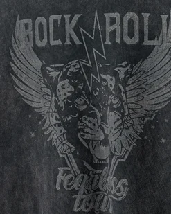 ZENASW T-SHIRT - Washed black