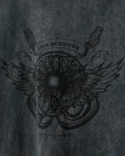 ZENASW T-SHIRT - Washed black