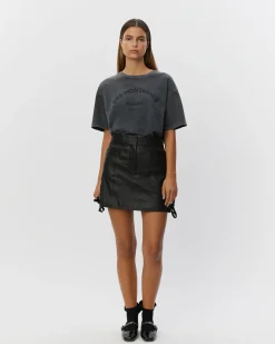 ZITASW T-SHIRT - Washed black