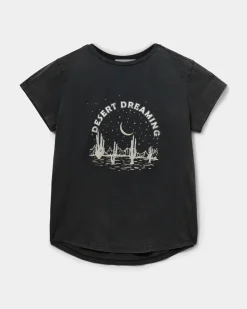 ZOEYSW T-SHIRT - Washed black